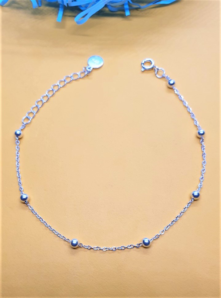 Lắc Tay Bạc NgọcHy - Bi Tròn đơn giản