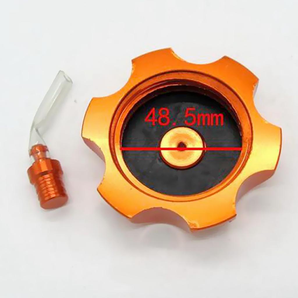CNC Gas Fuel   Breather Vent Dirt  for 110 125 140cc Red/Orange