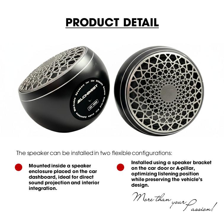 Loa Trung Tần Cao Cấp Alchimi AS M28 - Loa Treble MID Bổ Sung Âm Cao Và Âm Trung Trên Xe - Thiết Kế Sang Trọng