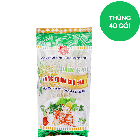 Thùng 40 gói Bún gạo nàng thơm chợ đào (200g/gói)