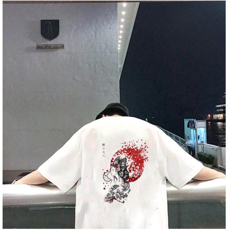 Áo thun tay lỡ nam nữ họa tiết cô gái form rộng vải dày mịn 2020T2654