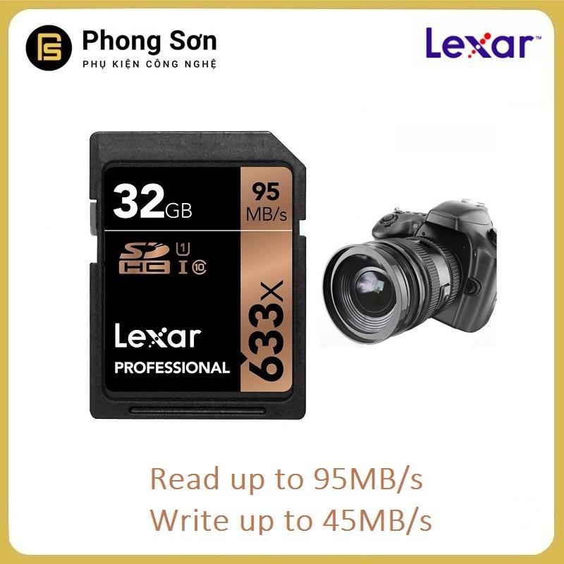 Thẻ nhớ SDHC 32GB Lexar Professional U1 633x 95MB/s - Hàng Chính Hãng