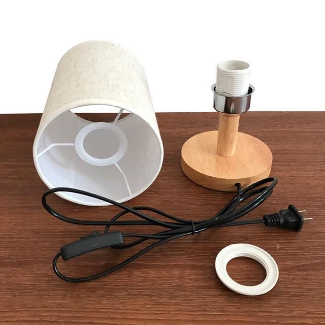 Combo 4 đèn ngủ gỗ DN004 trắng kẻ đẹp mắt