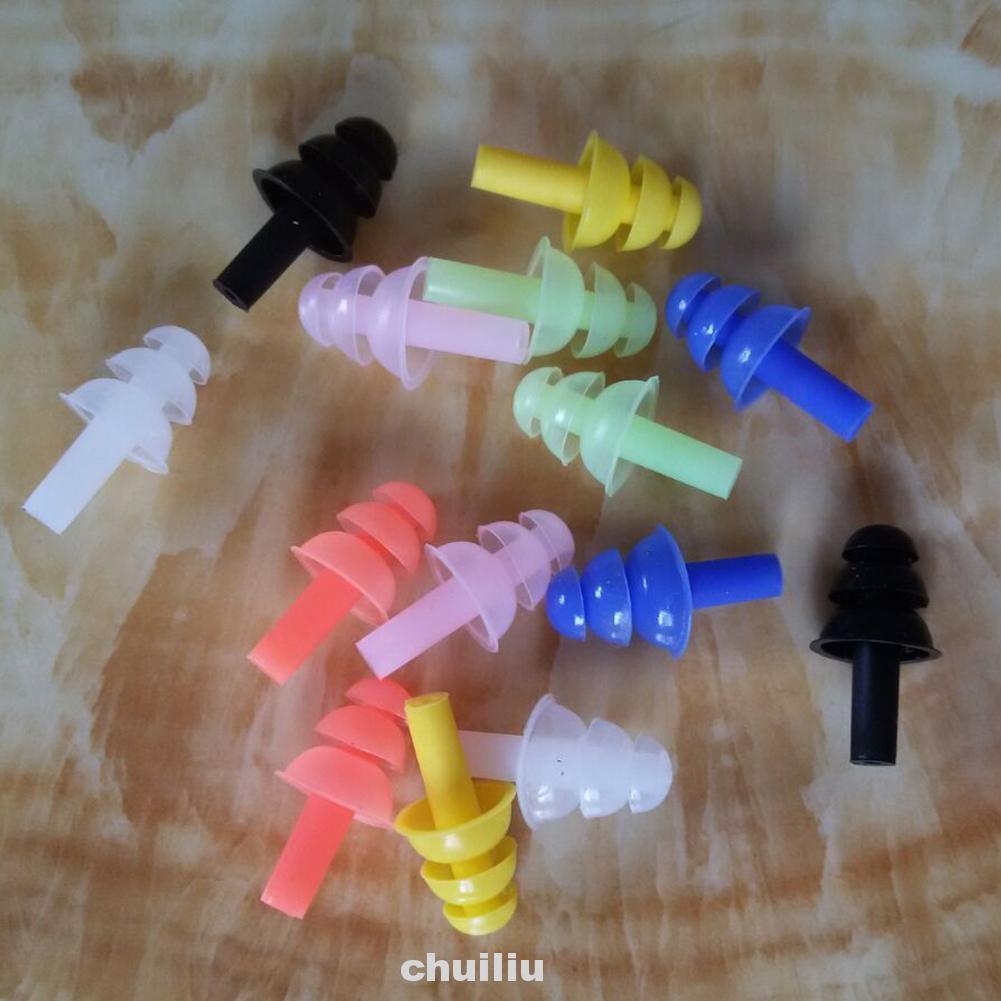 Set 6 cặp nút bịt tai chống nước bảo vệ tai khi bơi