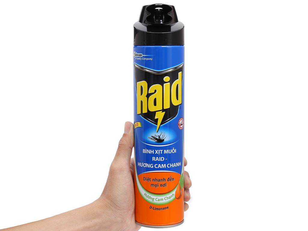 BÌNH XỊT MUỖI RAID 600ML HƯƠNG ĐỦ MÙI HÀNG CHÍNH HÀNG