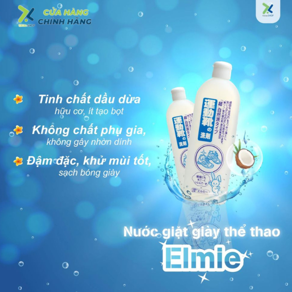 Nước giặt giày thể thao Elmie - 500ml