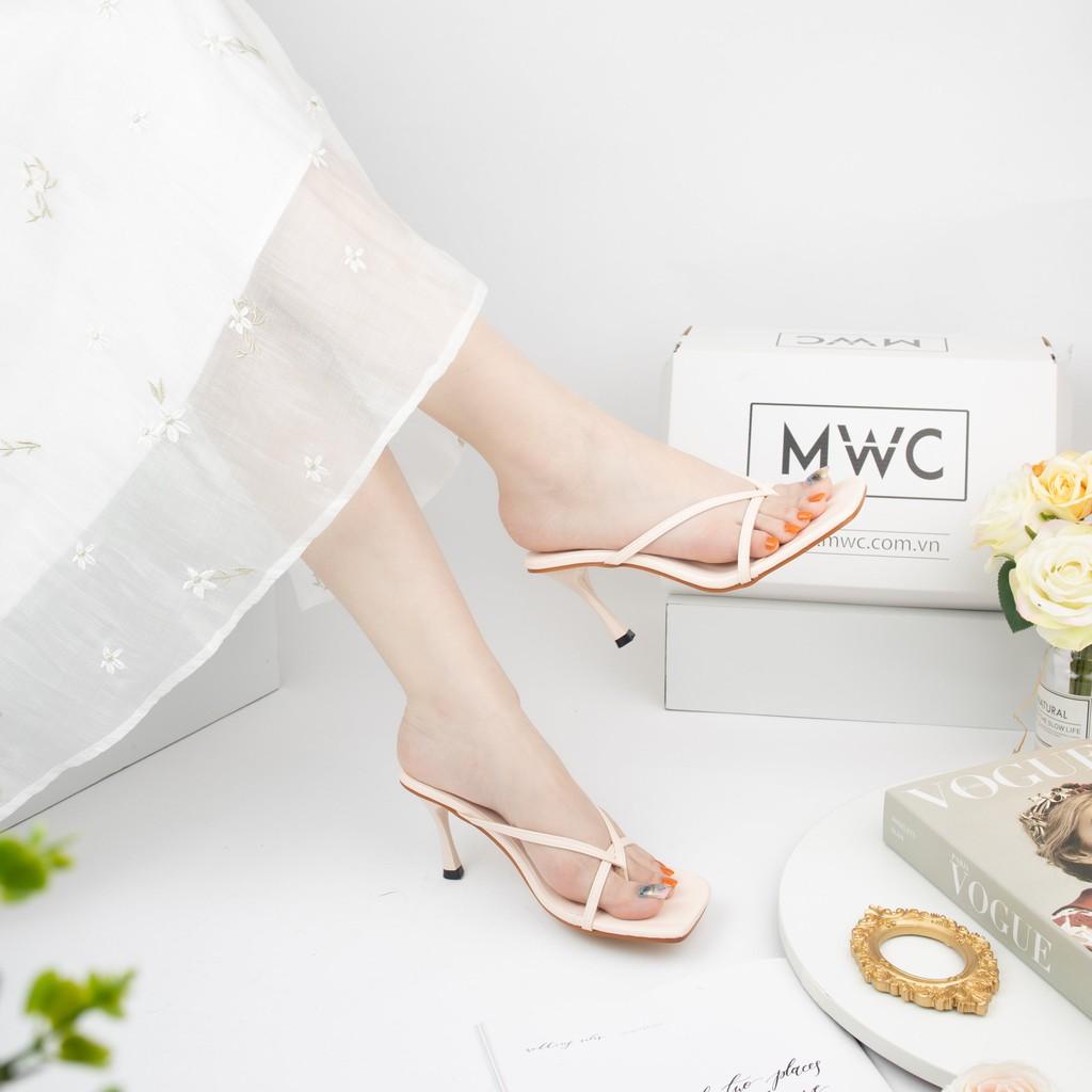 GUỐC CAO GÓT NỮ MWC - MŨI VUÔNG GÓT NHỌN CAO 5CM - CAO GÓT PHỐI DÂY SIÊU XINH - CAO GÓT XỎ NGÓN-NUCG-3963