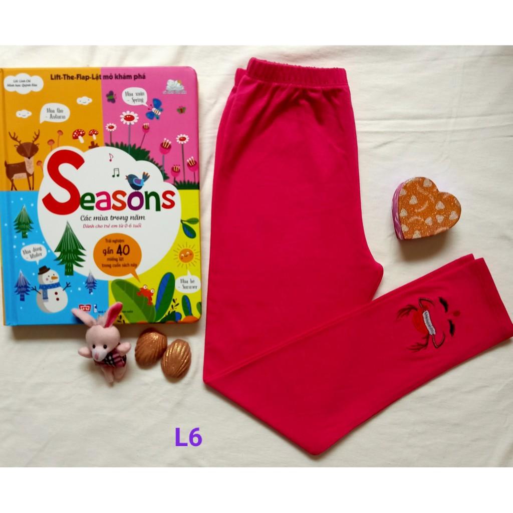 QUẦN THUN LEGGING KIDS COTTON 100% CO GIÃN THOẢI MÁI