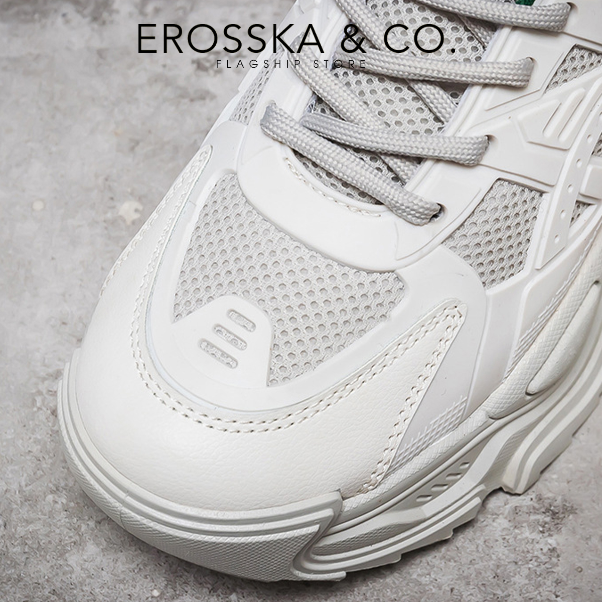 Erosska - Giày sneaker nữ đế độn mềm thoáng khí dễ phối đồ cá tính- GS015