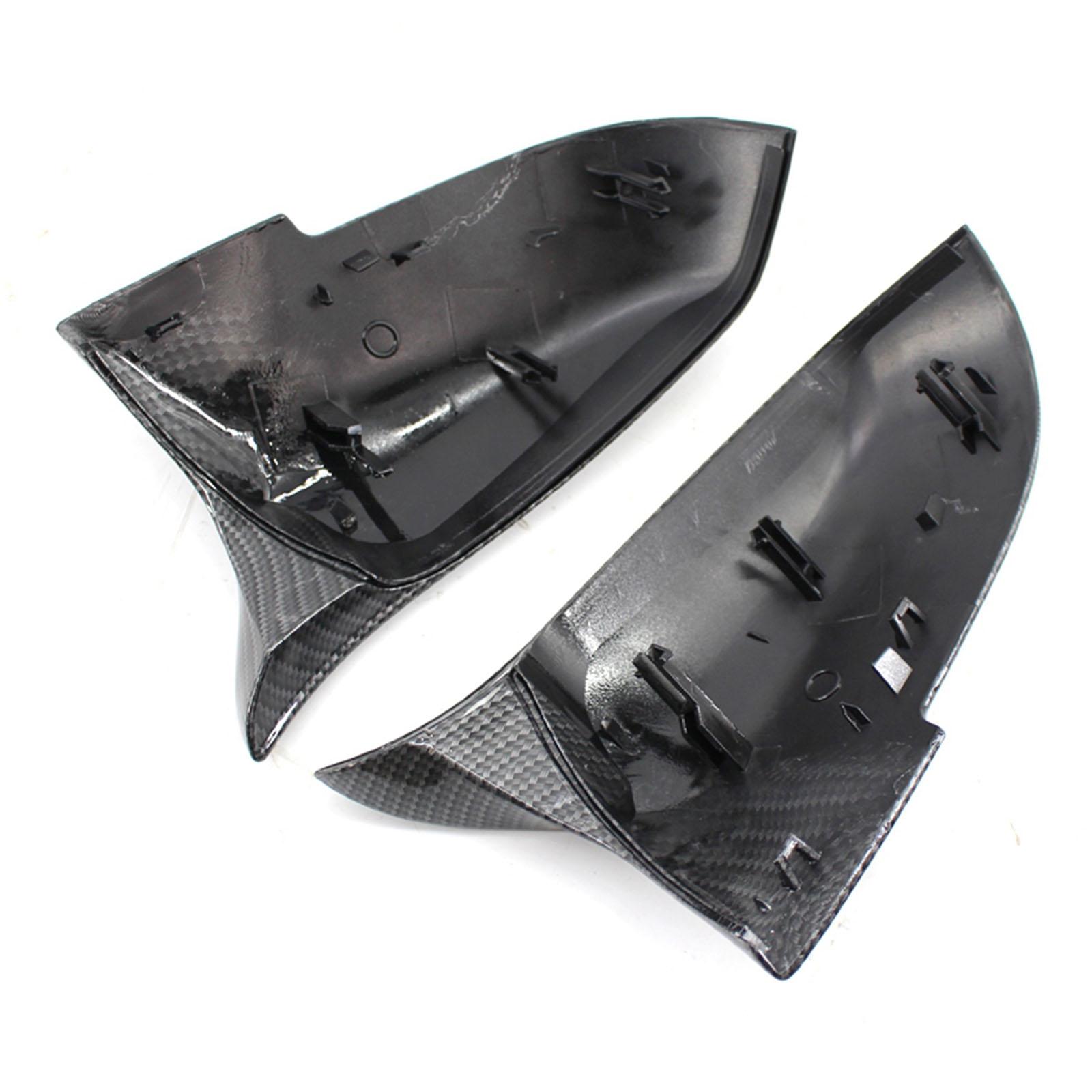 Hình ảnh 1 Pair of Carbon Fiber Rearview Mirror Cover Cap for  E84 F20 F21 F22 F30 F32 F33 F36 X1 M3, Protect Your Rearview Mirror From Damage.