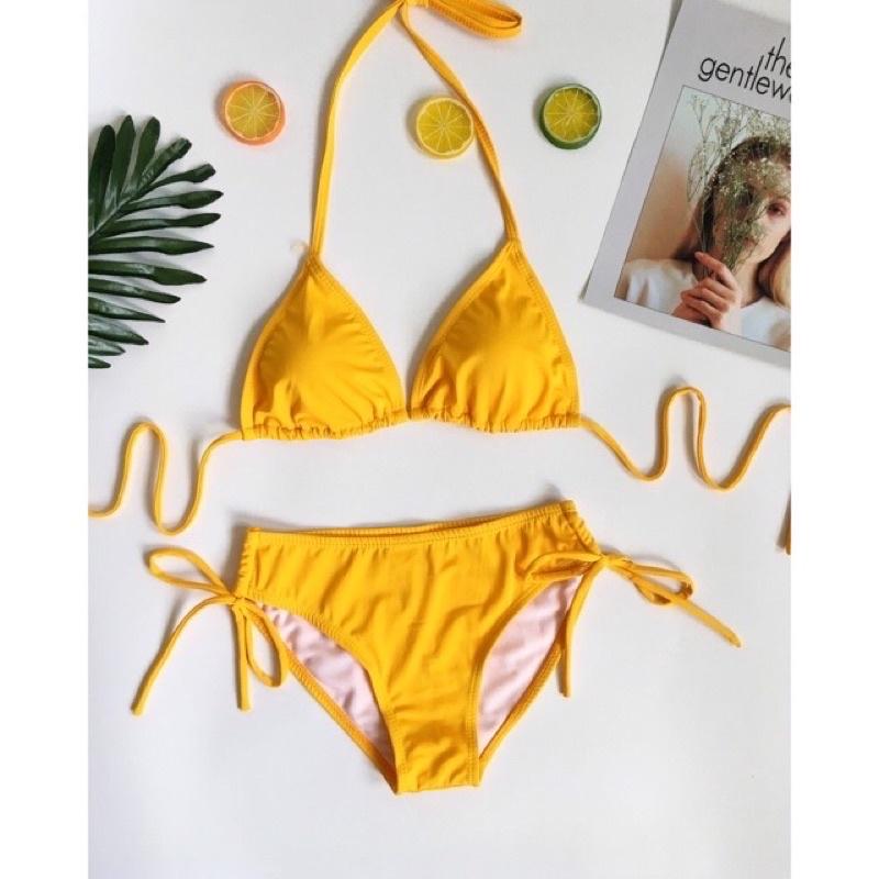 set bikini đồ bơi tam giác đơn giản