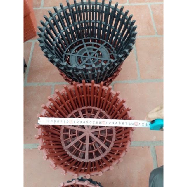 5 CHẬU NHỰA GIẢ GỖ TRỒNG LAN PHI 30
