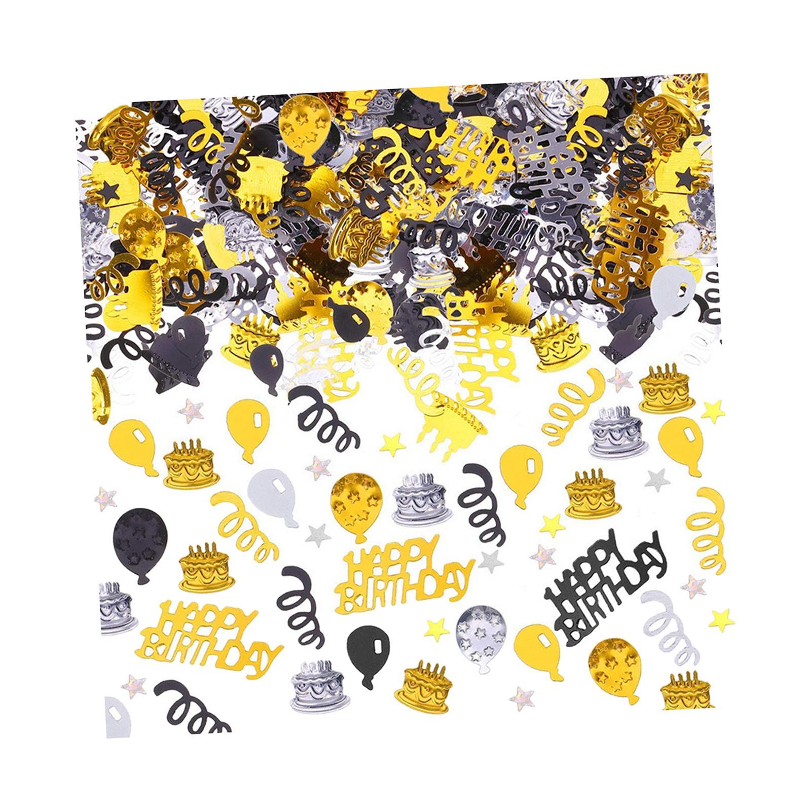 450 Pieces Birthday Cake Confetti Table Scatter Confetti for Party DIY Arts