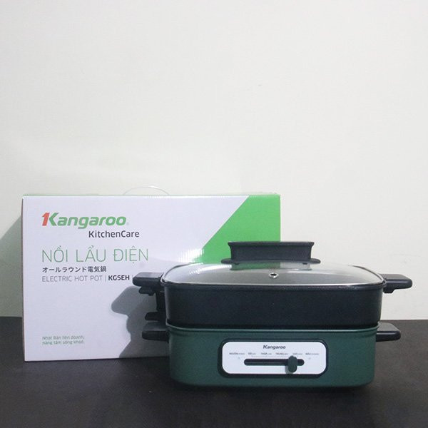 Nồi lẩu nướng đa năng 5 lít Kangaroo KG5EGH hàng chính hãng bảo hành 12 tháng