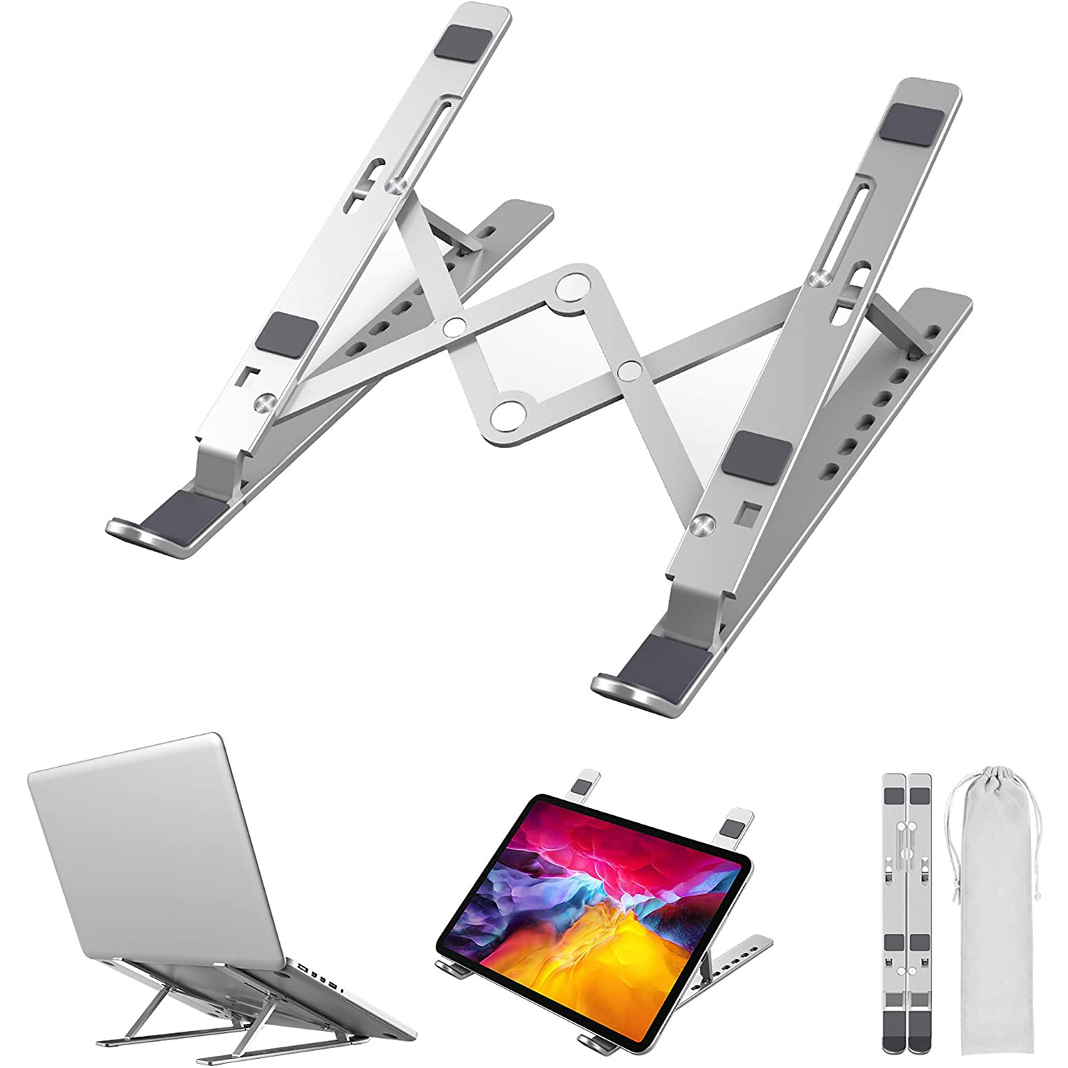 ️ Giá Đỡ LAPTOP Bằng Nhôm cho MACBOOK, Laptop, iPad Điều Chỉnh Độ Cao - Độ Rộng Nhiều Vị Trí