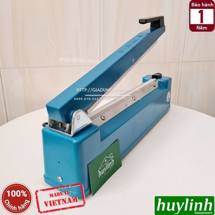 Máy hàn miệng túi, bao bì dập tay Tân Thanh M17-300 - 300mm - Tặng 3 sợi dây hàn - Hàng chính hãng