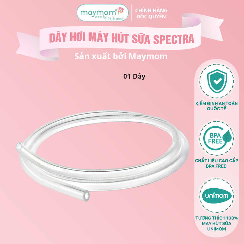 Dây Hút Sữa Spectra Thương Hiệu Maymom, Không Chứa BPA, An Toàn 100%, Vệ Sinh Dễ Dàng