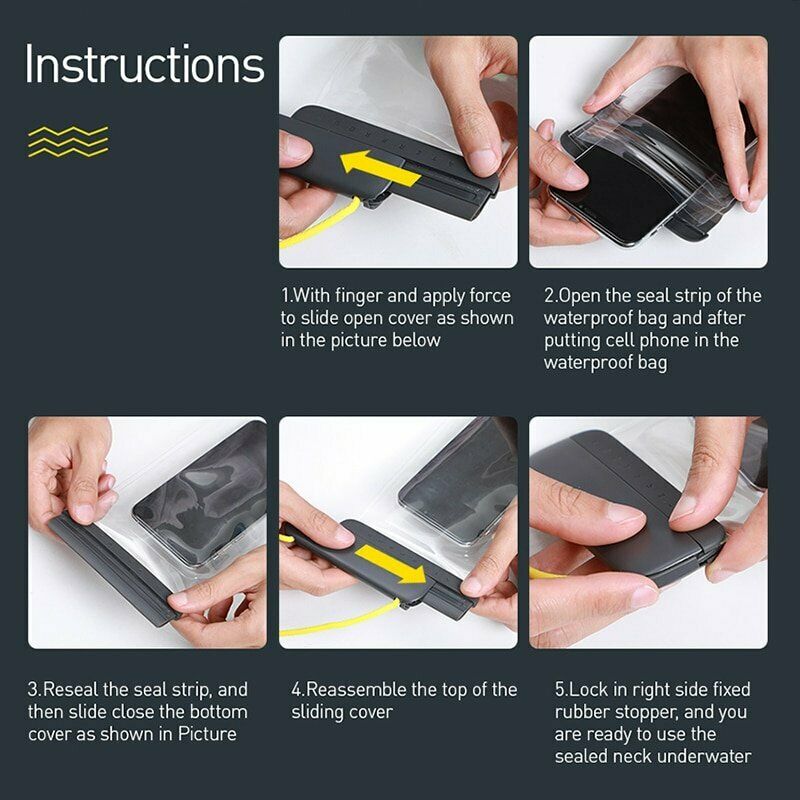 Túi chống nước dùng cho điện thoại Baseus Let''s go Slip Cover Waterproof Bag - Hàng Chính Hãng