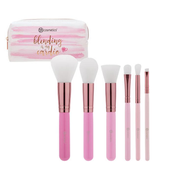 Bộ Cọ Trang Điểm 6 Cây Bh Cosmetics Mini Pink Perfection