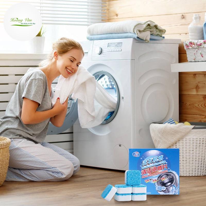 Viên tẩy lồng máy giặt diệt khuẩn 99% - Hộp 12 viên
