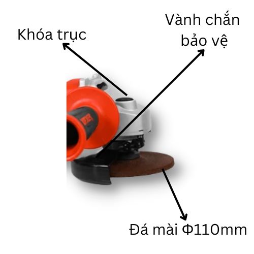 Máy mài góc tay dài công tắc bóp Sencan 541033