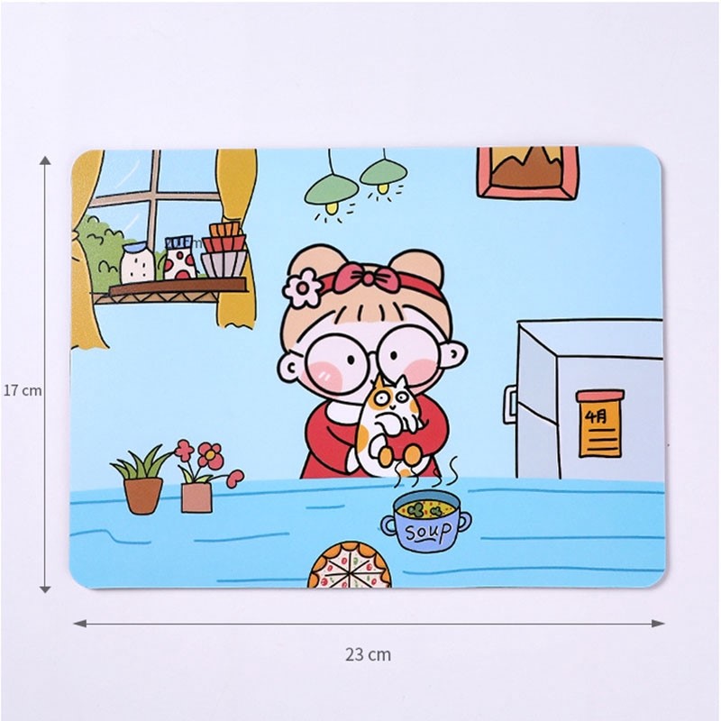 Miếng Lót Chuột Máy Tính Họa Tiết Dễ Thương Tươi Tắn Hàng Chính Hãng (Giao Mẫu Ngẫu Nhiên)