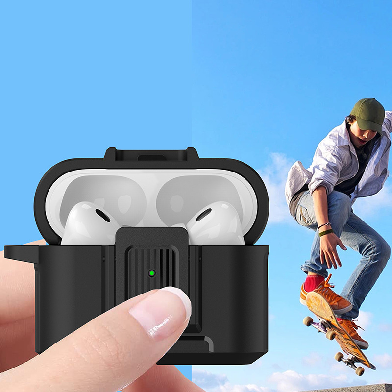 Bao Case Ốp Lock Box Có Khóa Chống Thất Lạc Rơi Tai Nghe cho Airpods Pro 2 - Hàng Chính Hãng