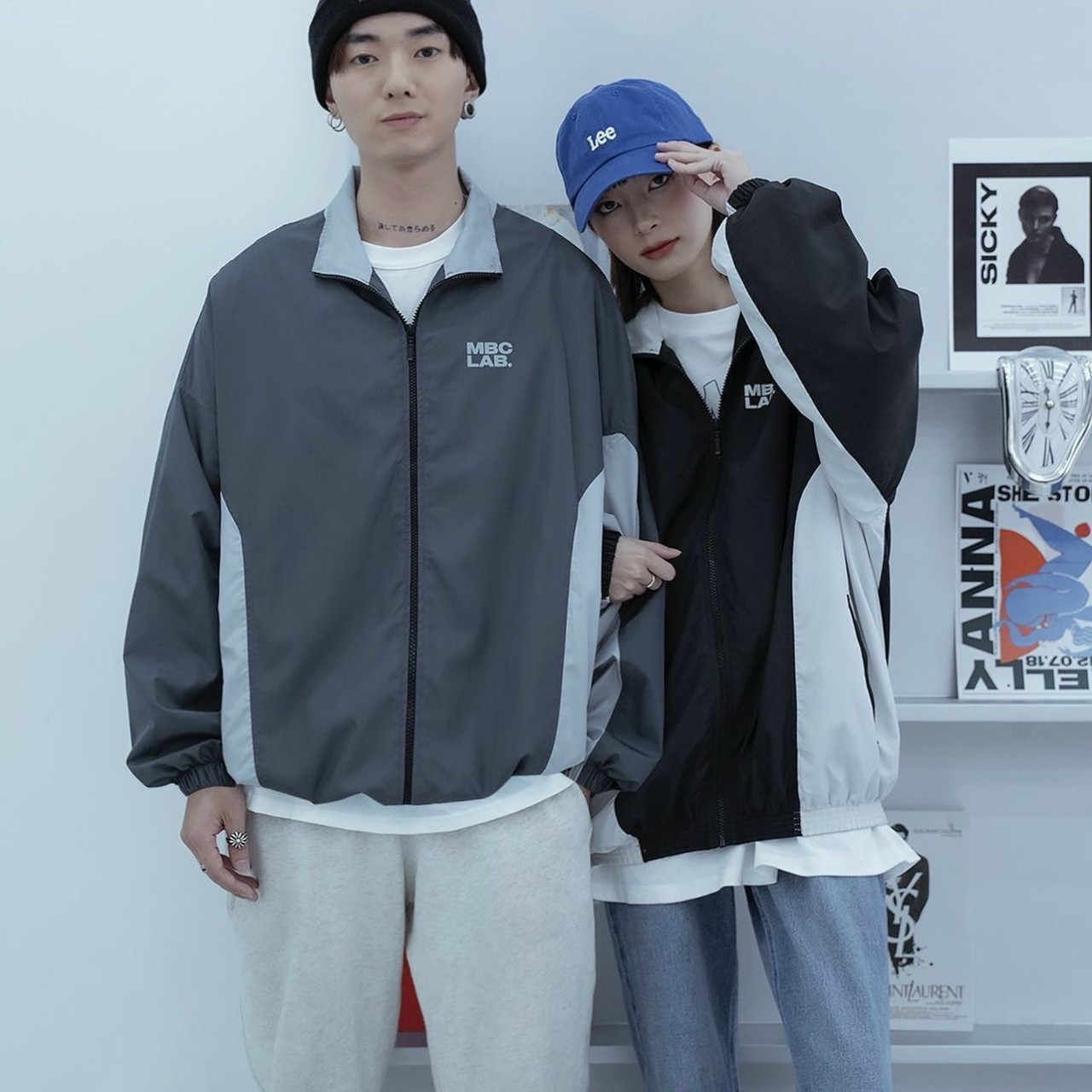 Áo Khoác Dù Jacket Logo MBC LAB Dù 2 Lớp Unsiex Nam Nữ Thời Trang Trẻ Trung ulzzang