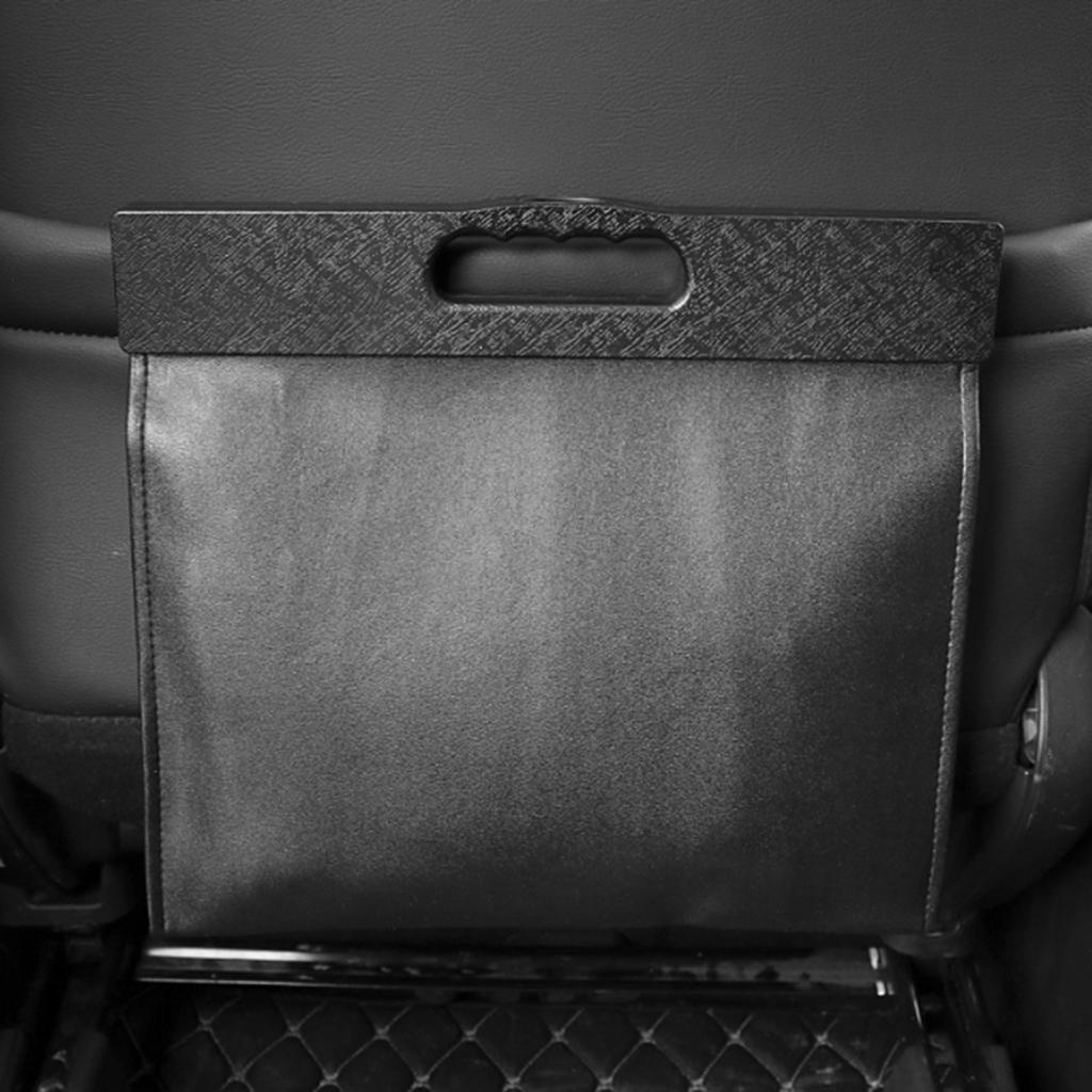 Car bag storage pocket for hanging rear seat black