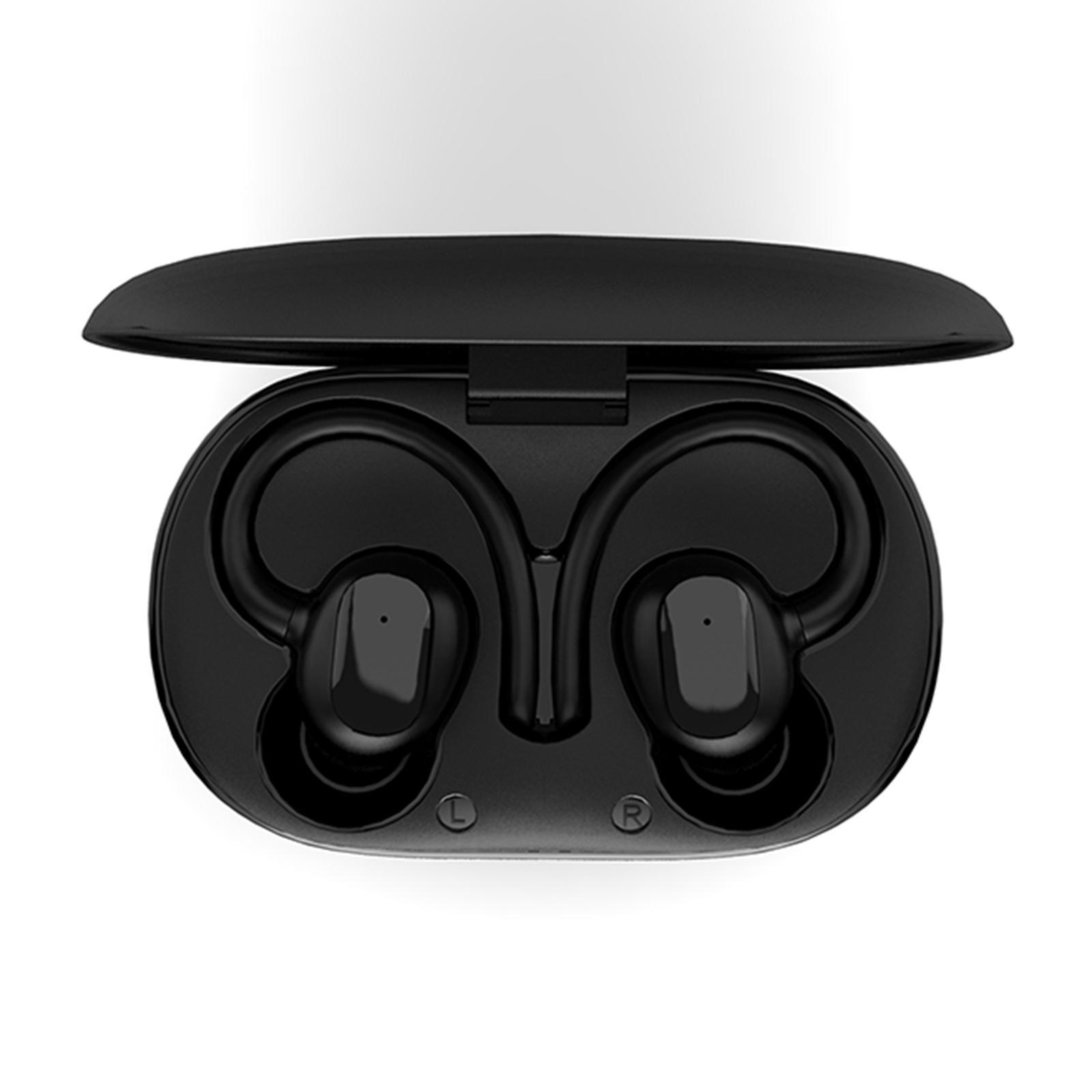 Waterproof Wireless Earphones Headphones with Earhooks Digital Display Music