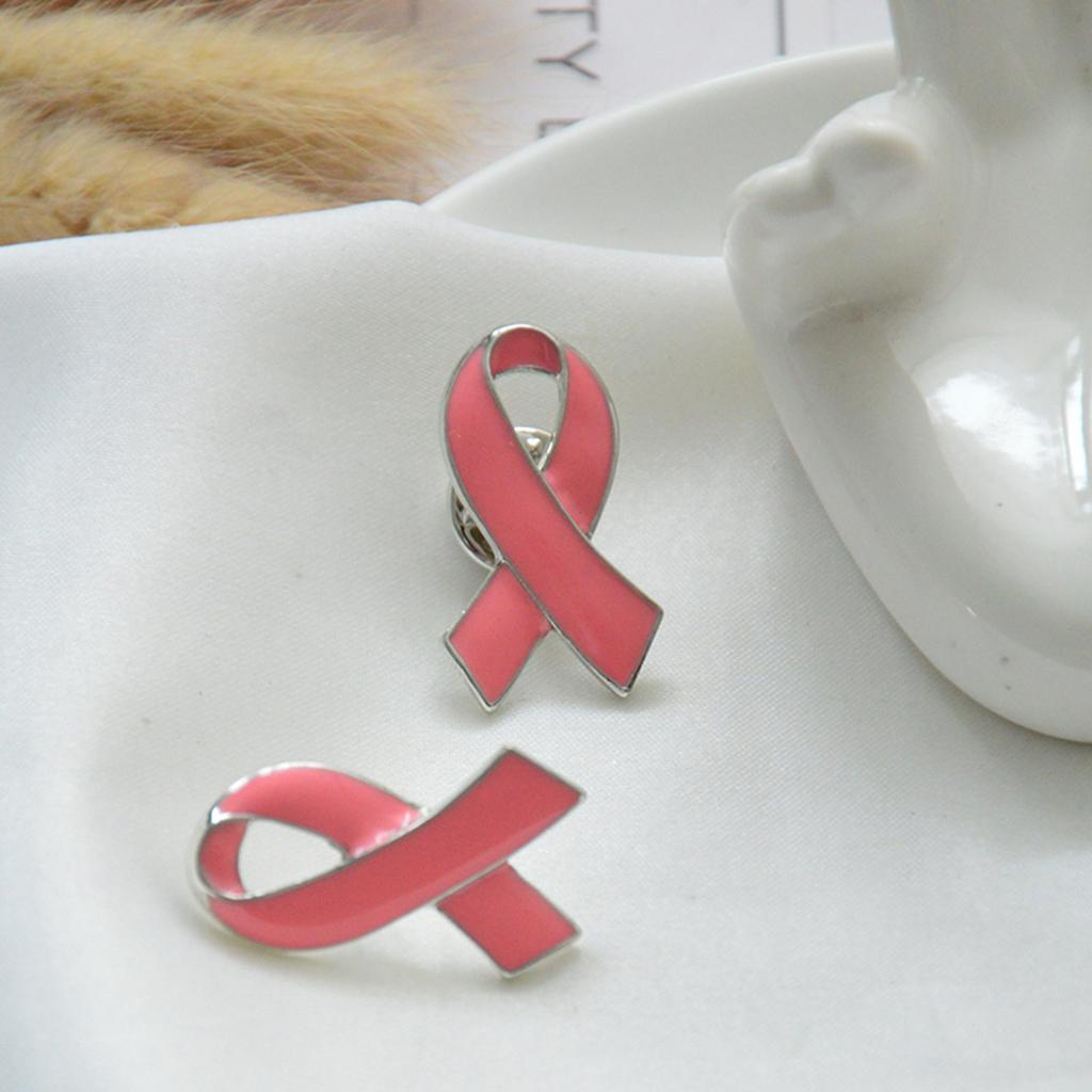4X Elegant Brooch Cancer Awareness Shirt Pin Badge Enamel Brooch Pins Corsage