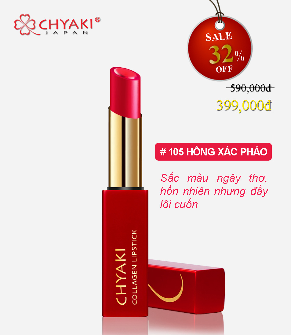 SON DƯỠNG MÔI # 105 HỒNG ĐÀO