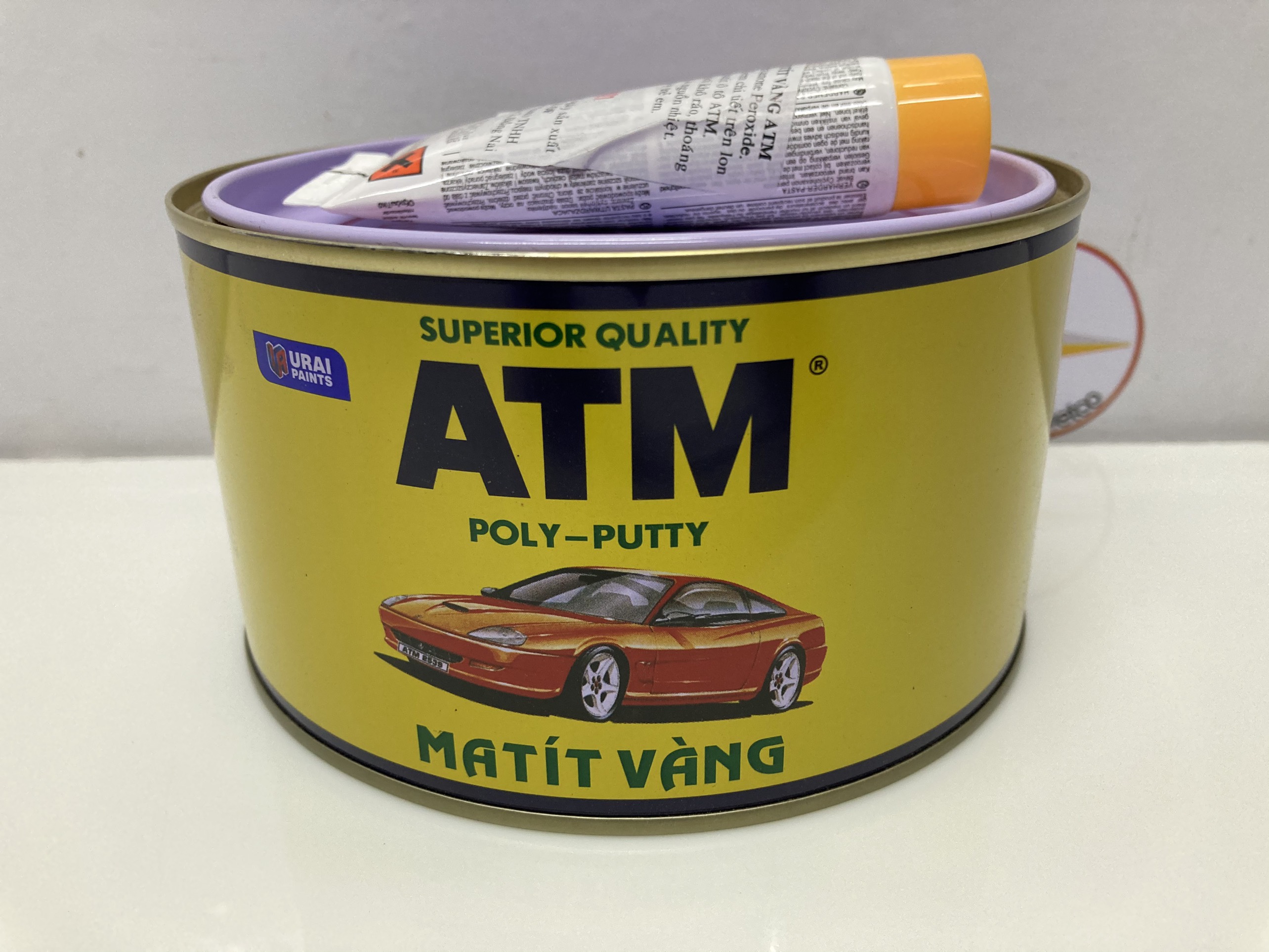 Mattit vàng ATM trét vết lồi lõm sắt thép và gỗ 1kg