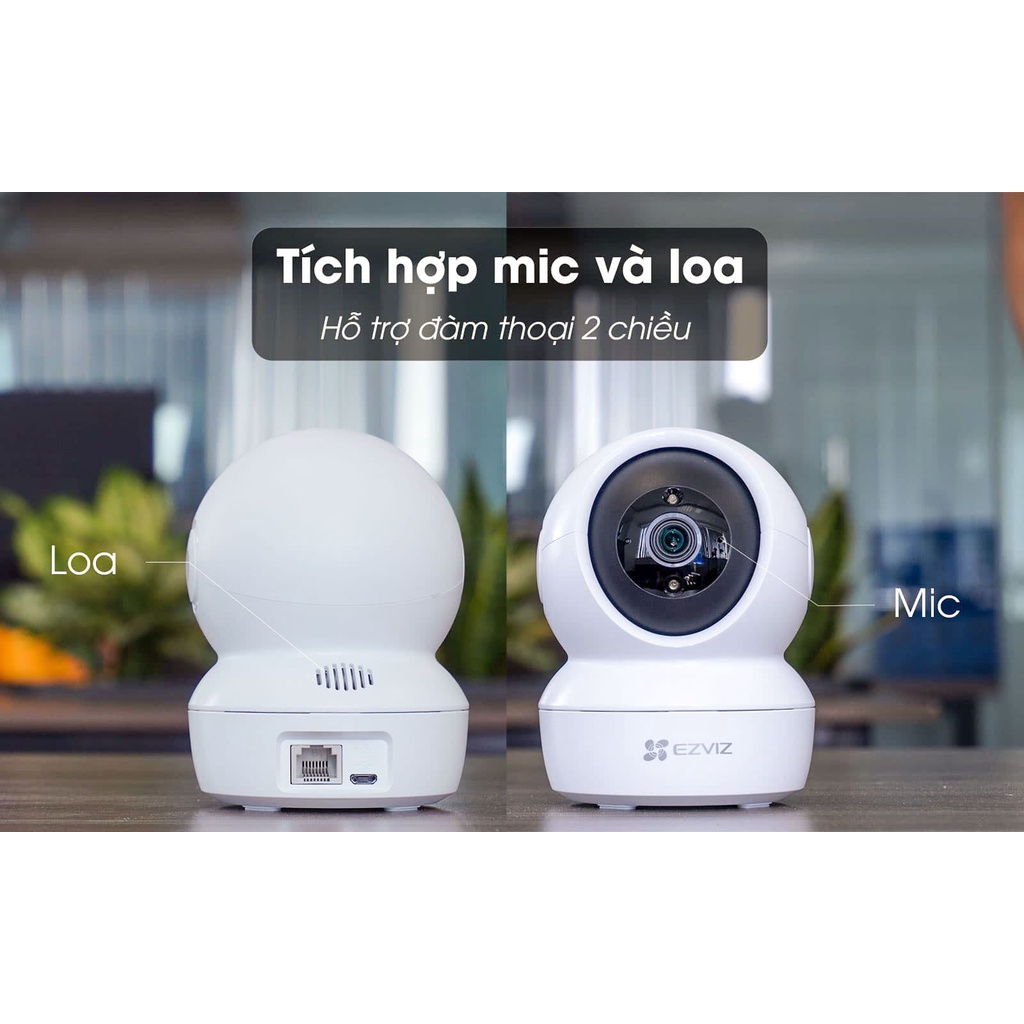 Camera Wifi Ezviz C6N 2Mpx Full HD- xem và đàm thoại 2 chiều trên điện thoại - Hàng chính hãng