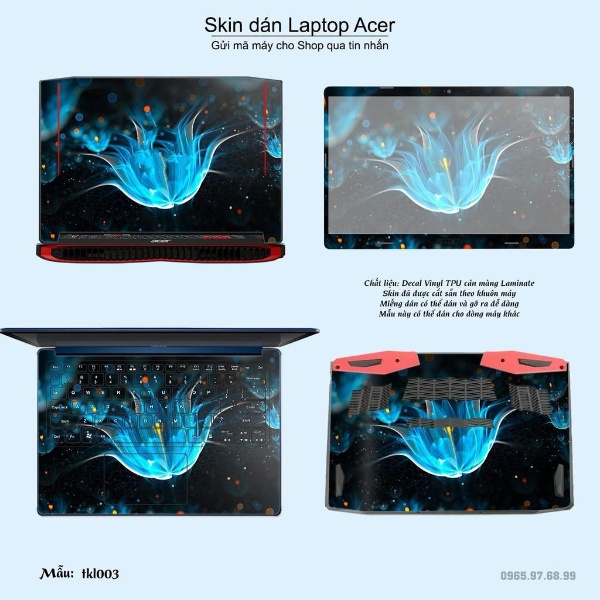 Skin dán Laptop Acer in hình thiết kế (inbox mã máy cho Shop