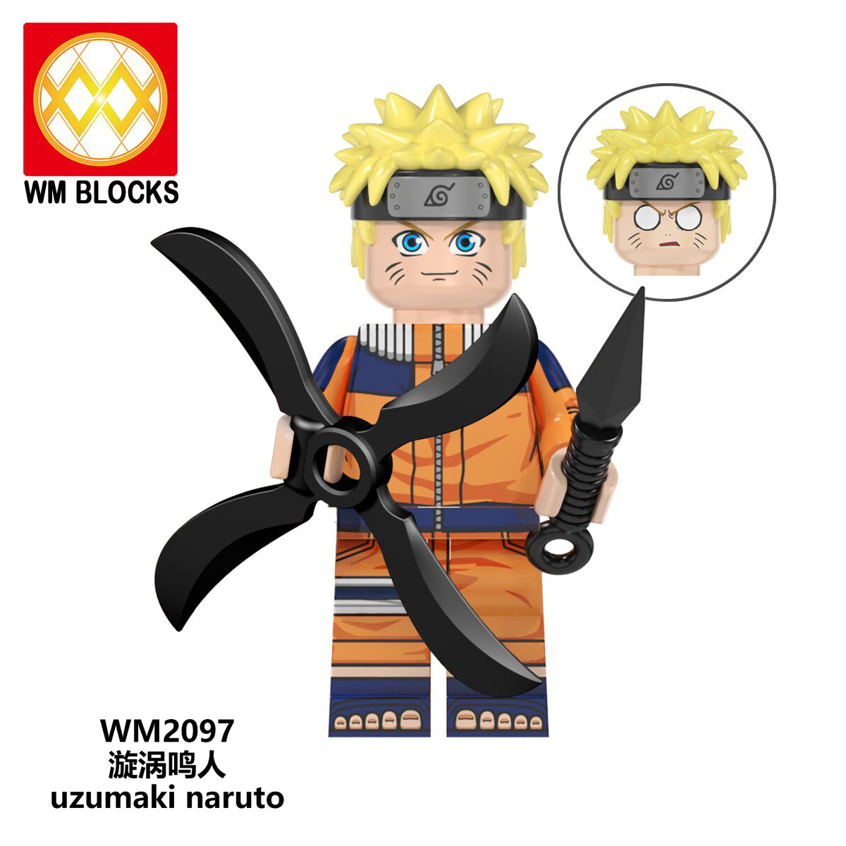 Minifigures Mô Hình Hoạt Hình Naruto Hyuga Hinata - Zabuza - Haku - Tsunade WM6107