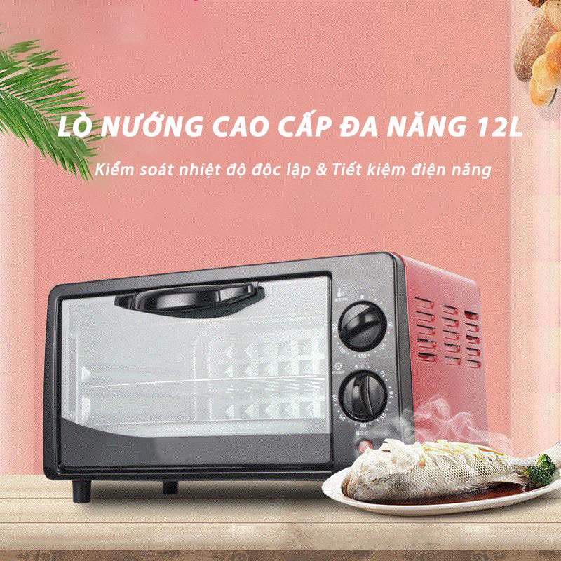 Lò Nướng Điện Cao Cấp 12L - 1000W- Siêu Rẻ