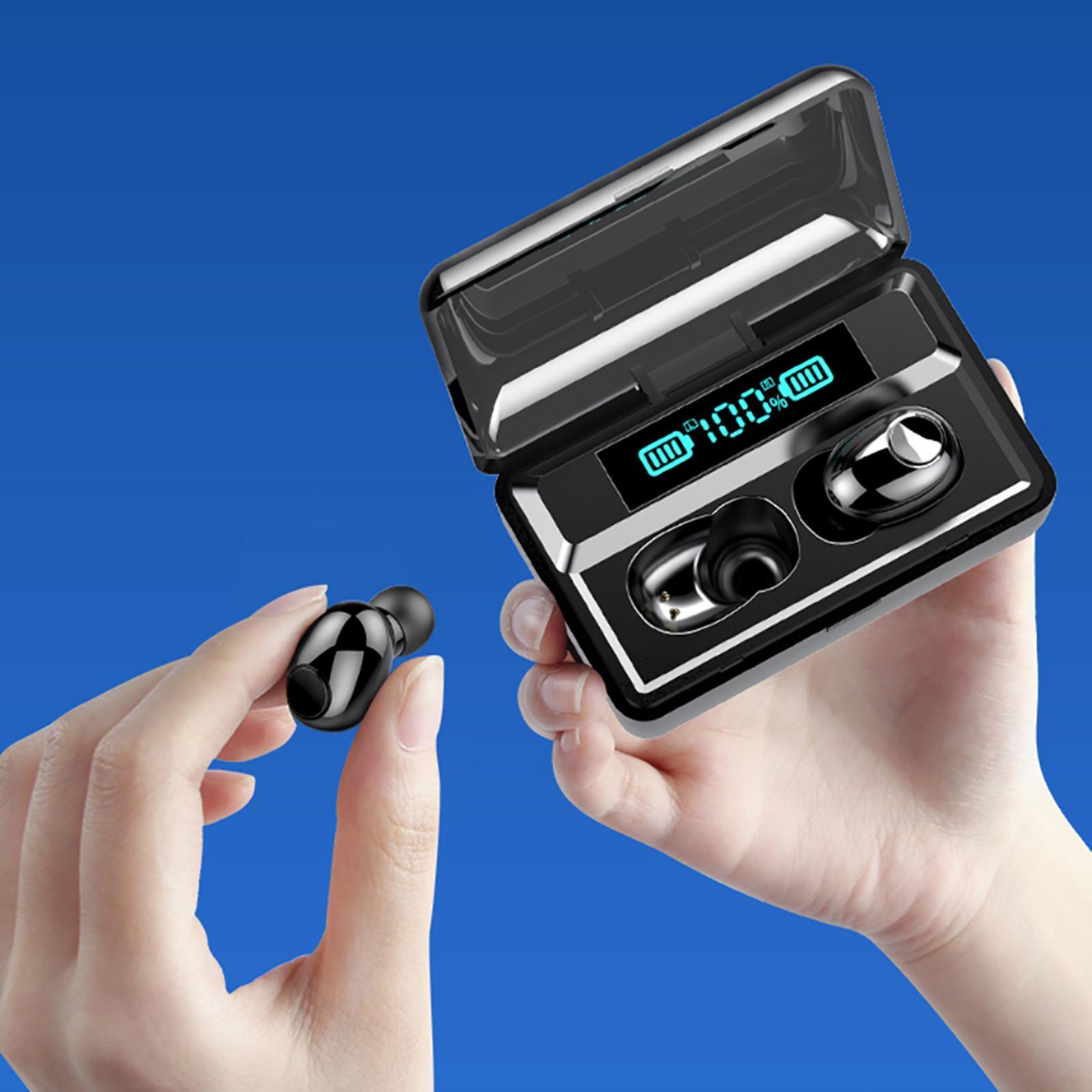 Sports In-Ear Stereo Bluetooth 5.0  Earphone Earbuds Headphone  Black