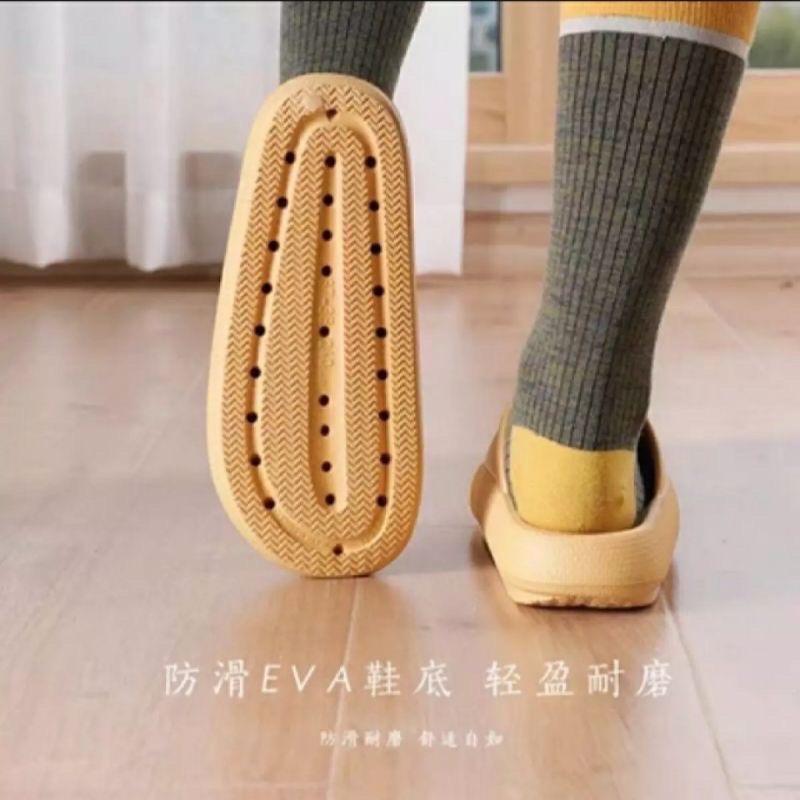 Dép bánh mì thông hơi Ulzzang siêu nhẹ đế cao 4cm chống trơn trượt. Sỉ giá tốt