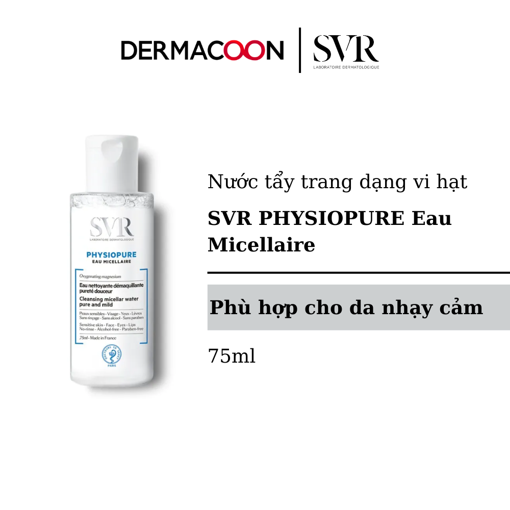 Nước Tẩy Trang Dạng Vi Hạt SVR PHYSIOPURE Eau Micellaire 75ml