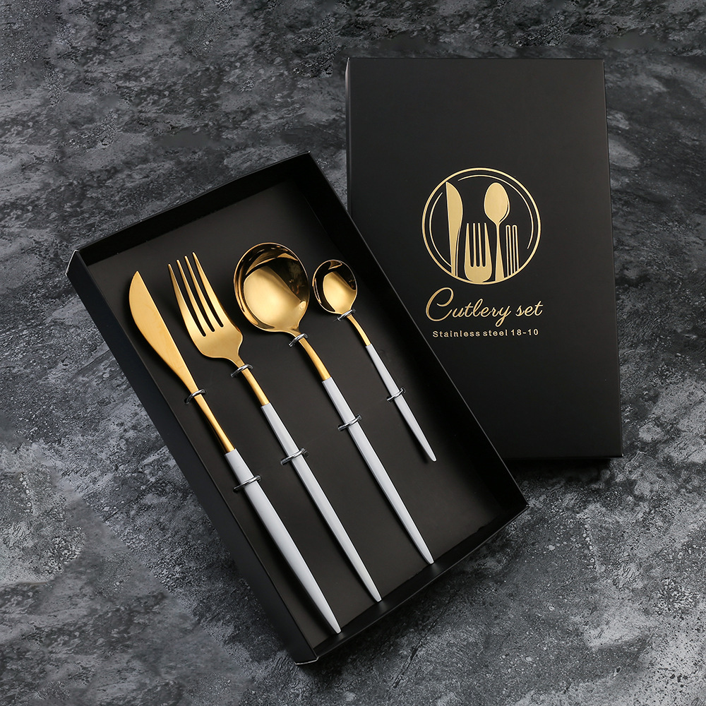 SET 4 MÓN DAO,MUỖNG, THÌA HOÀNG GIA CAO CẤP