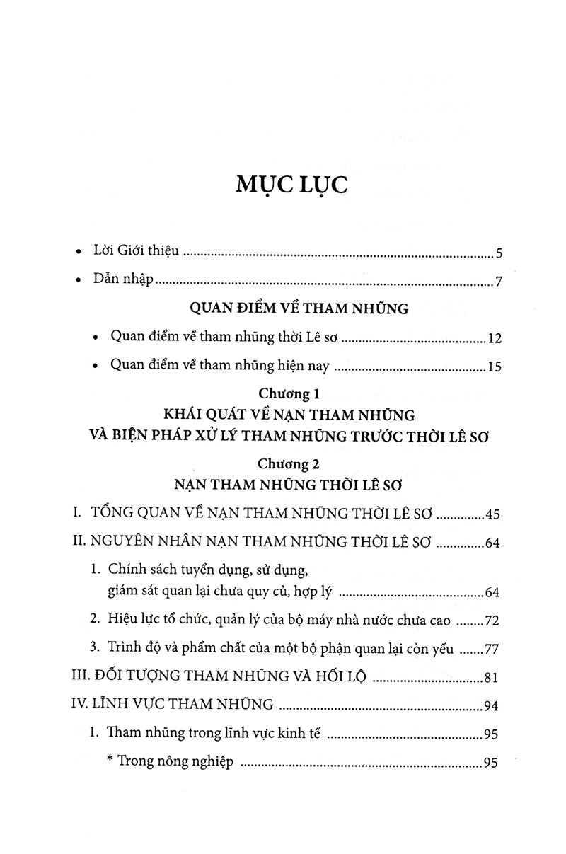 Nhà Lê Sơ (1428 - 1527) Với Công Cuộc Chống Nạn "Sâu Dân, Mọt Nước"