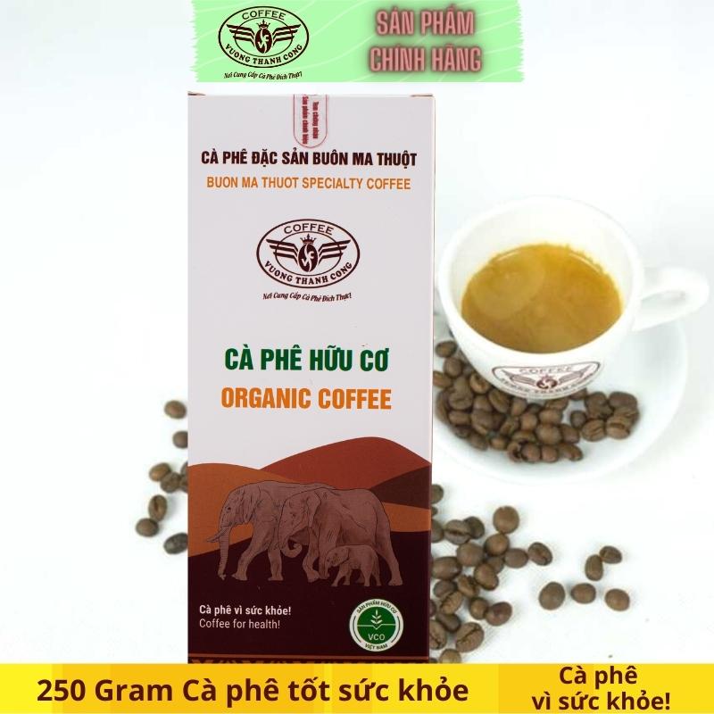 Cà phê hữu cơ buôn ma thuột (250gram), cà phê hữu cơ dak lak thơm ngon, đắng đâm, hậu ngọt. cafe vì sức khỏe người tiêu dùng