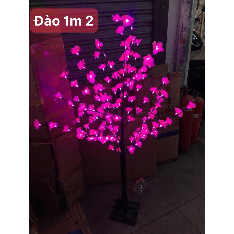 CÂY HOA ĐÀO, HOA MAI ĐÈN LED 1M2 CAO CẤP