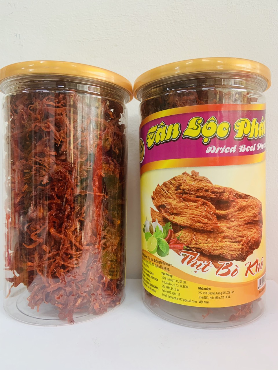 KHÔ BÒ SỢI DÙNG ĂN KÈM HOẶC TRỘN GỎI HÀNG LOẠI NGON - MỖI HŨ 300G