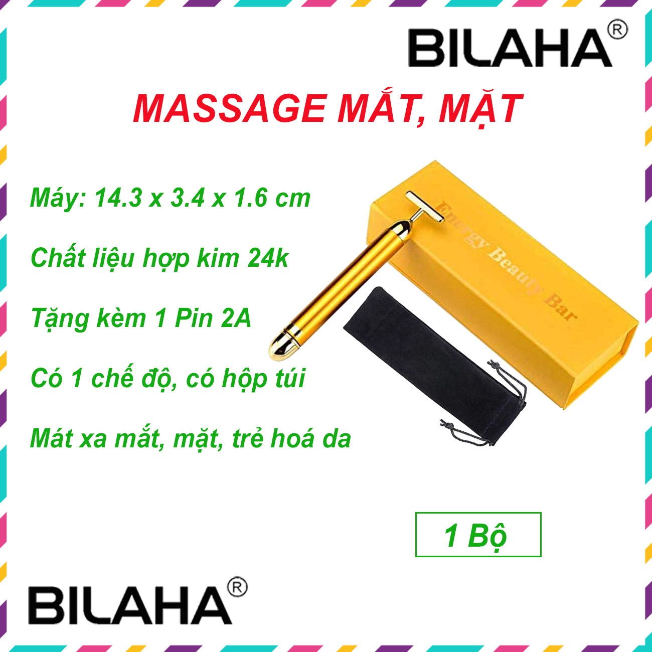 Máy Massage Mày Môi, Máy Massage Nâng Cơ Mặt, Cây Lăn Mặt Nâng Cơ Trẻ Hóa (Có Sẵn Hàng) (Hàng Chính Hãng)
