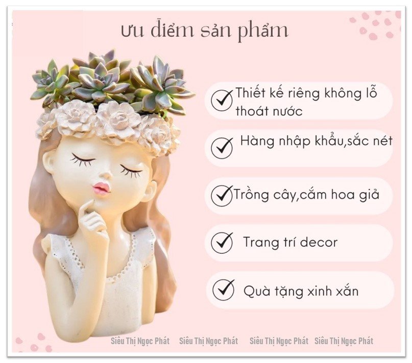 BÌNH HOA CÔ GÁI [HÀNG TRUNG HOA LOẠI 1] BÌNH HOA DECOR