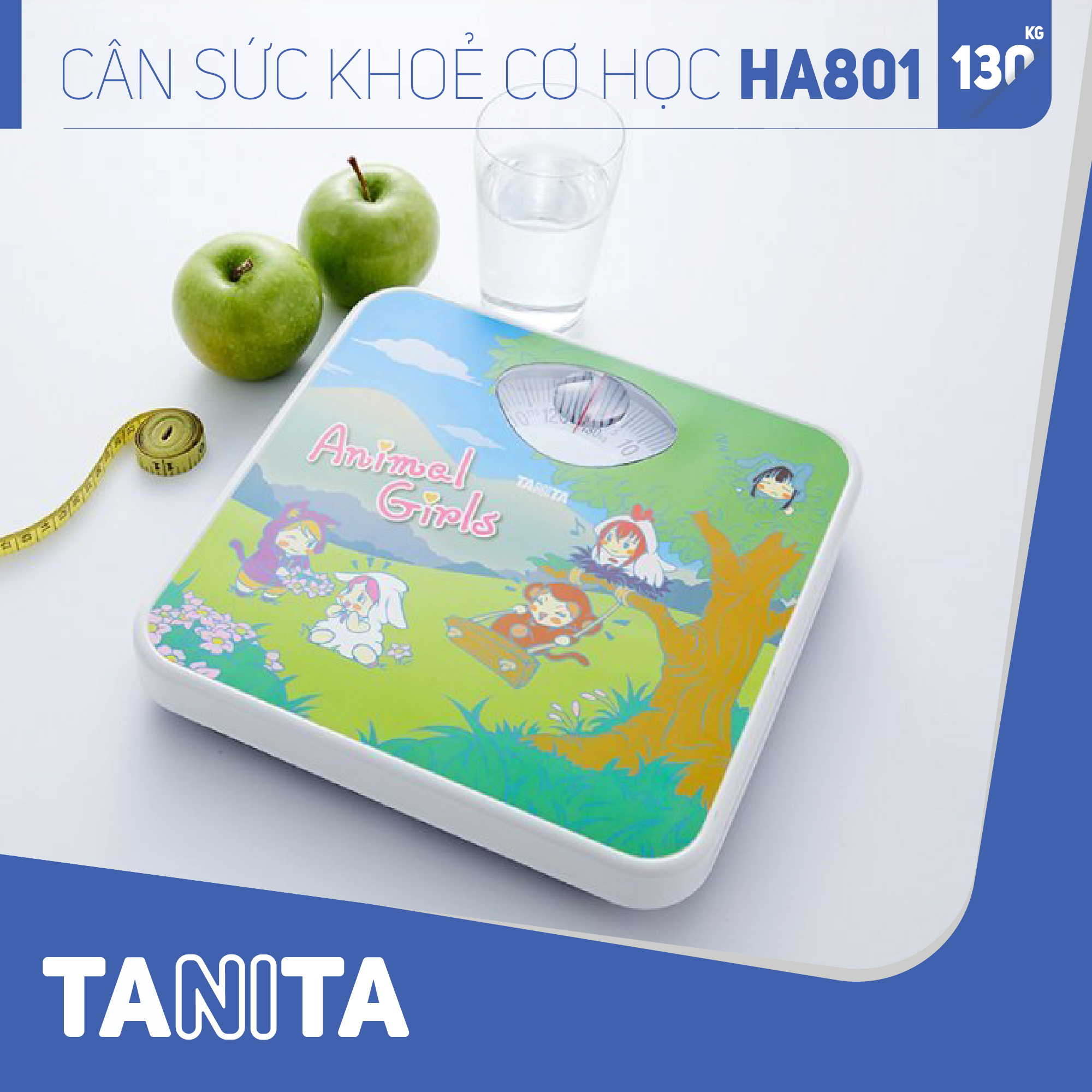 Cân sức khoẻ cơ học Tanita HA801 Nhật Bản Tanita (HÌNH CÔ GÁI), chính hãng nhật bản,cân cơ học,cân chính hãng,cân nhật bản,cân sức khoẻ y tế,cân sức khoẻ gia đình,cân sức khoẻ cao cấp,120kg,130kg,Cân sức khoẻ mini