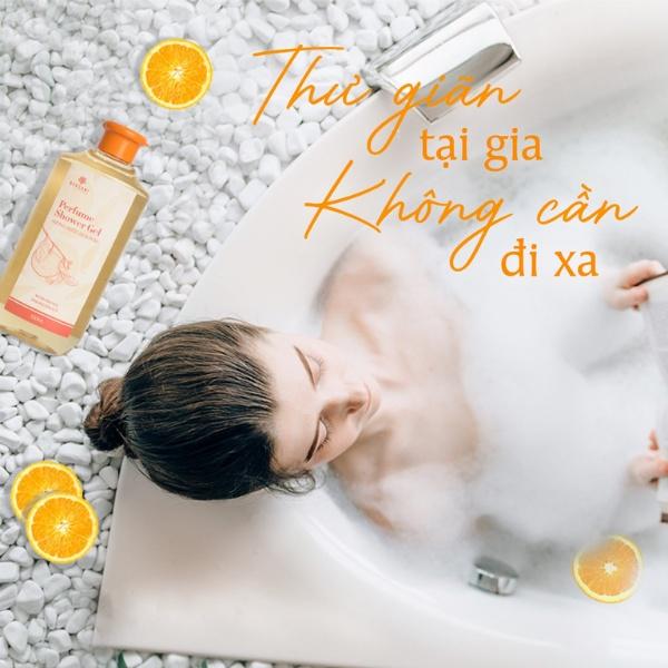 Sữa tắm nước hoa nữ Bergami - Lưu Hương 12h - Tinh Chất nước hoa Pháp nồng nàn - Vitamin C từ trái cam dưỡng trắng da