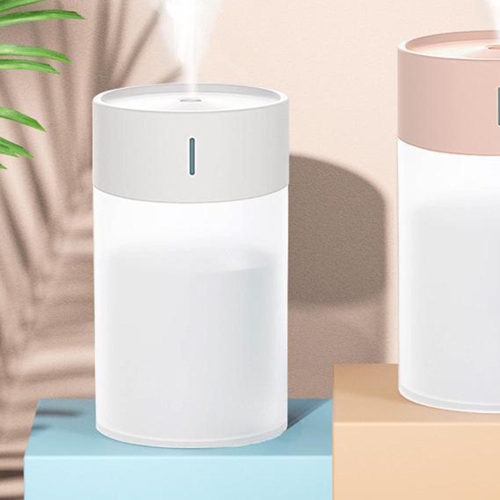 Portable Desktop Humidifier with Night Light Low Noise   260ml White